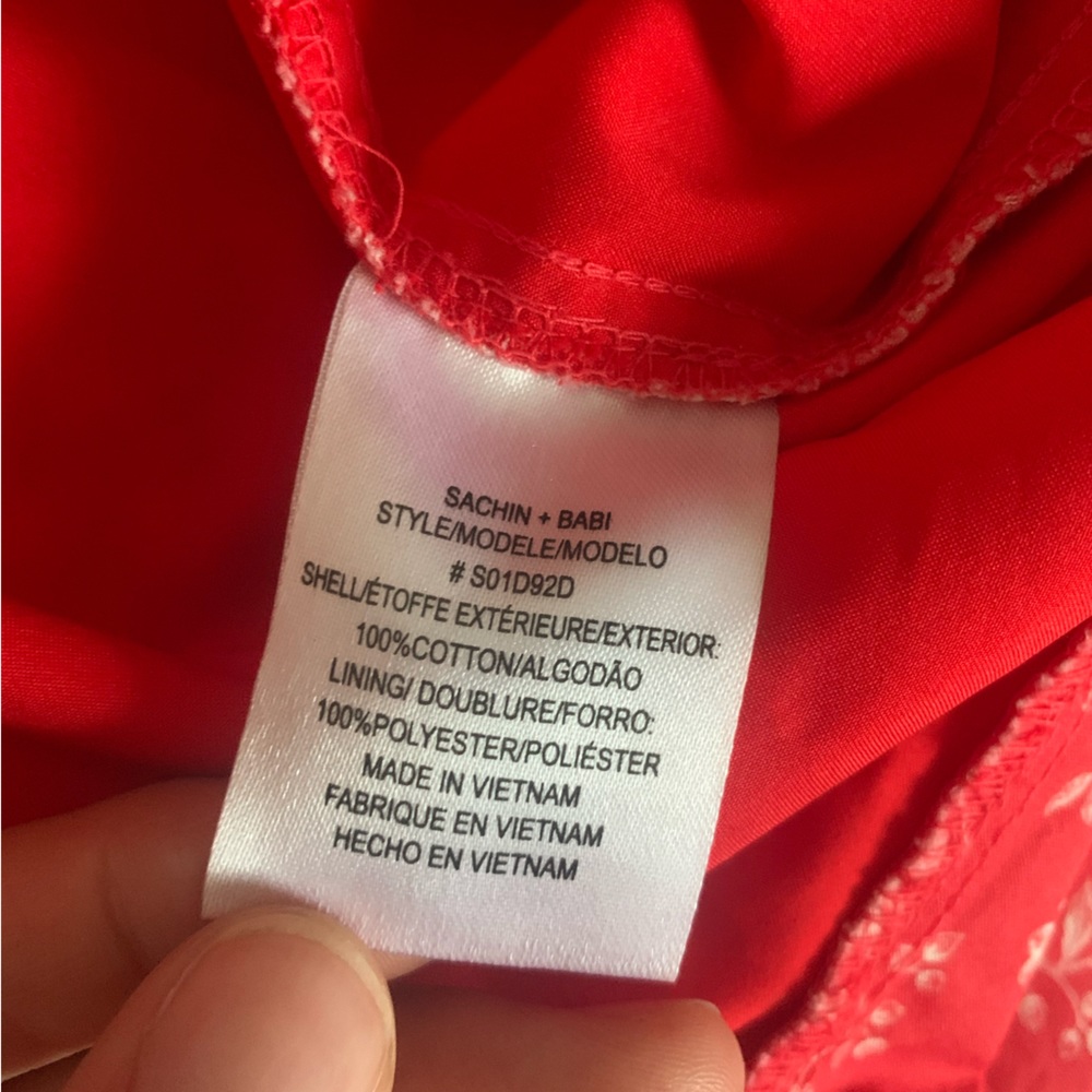 NWOT Anthropologie Sachin & Babi Catherine Puff Sleeve Mini Dress 4 - Picture 8 of 11